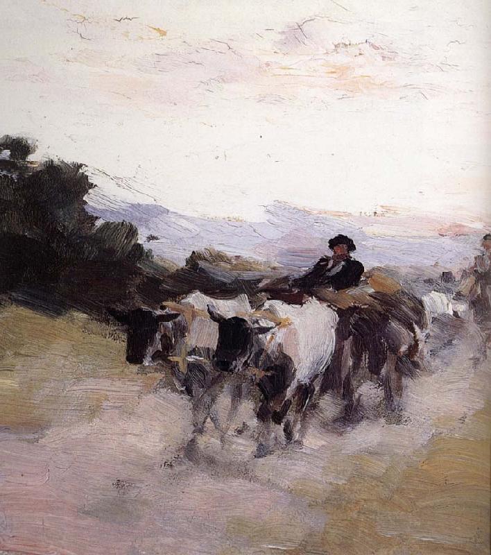 Nicolae Grigorescu Ox Cart oil painting picture